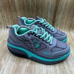 Gravity Defyer G-Defy Ion Women's Size 7.5 Grey Teal Walking Shoes TB9022FGU-M